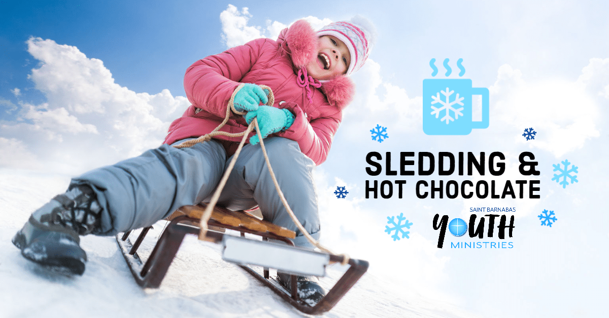 A girl having fun sledding