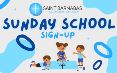 Sign-up For Sunday School is Open!